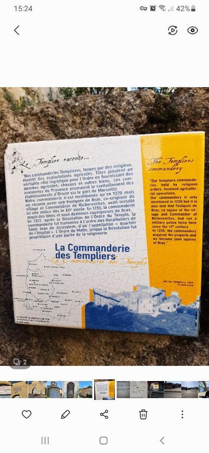 Le Logis Des Templiers Appartement Climatise Régusse Exterior foto